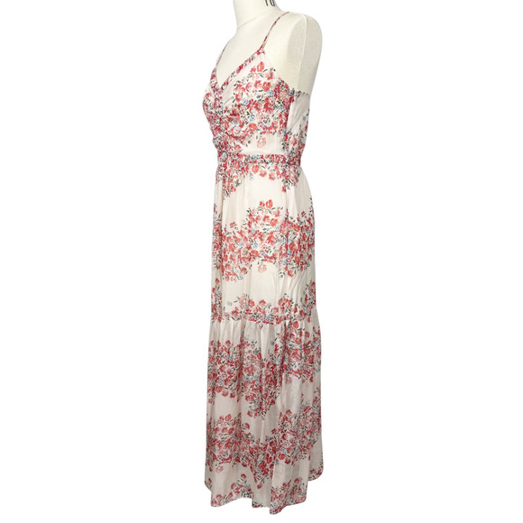 Intermix Silk Dress Womens Size 6 Floral Print Spaghetti Straps Summe - Picture 5 of 8